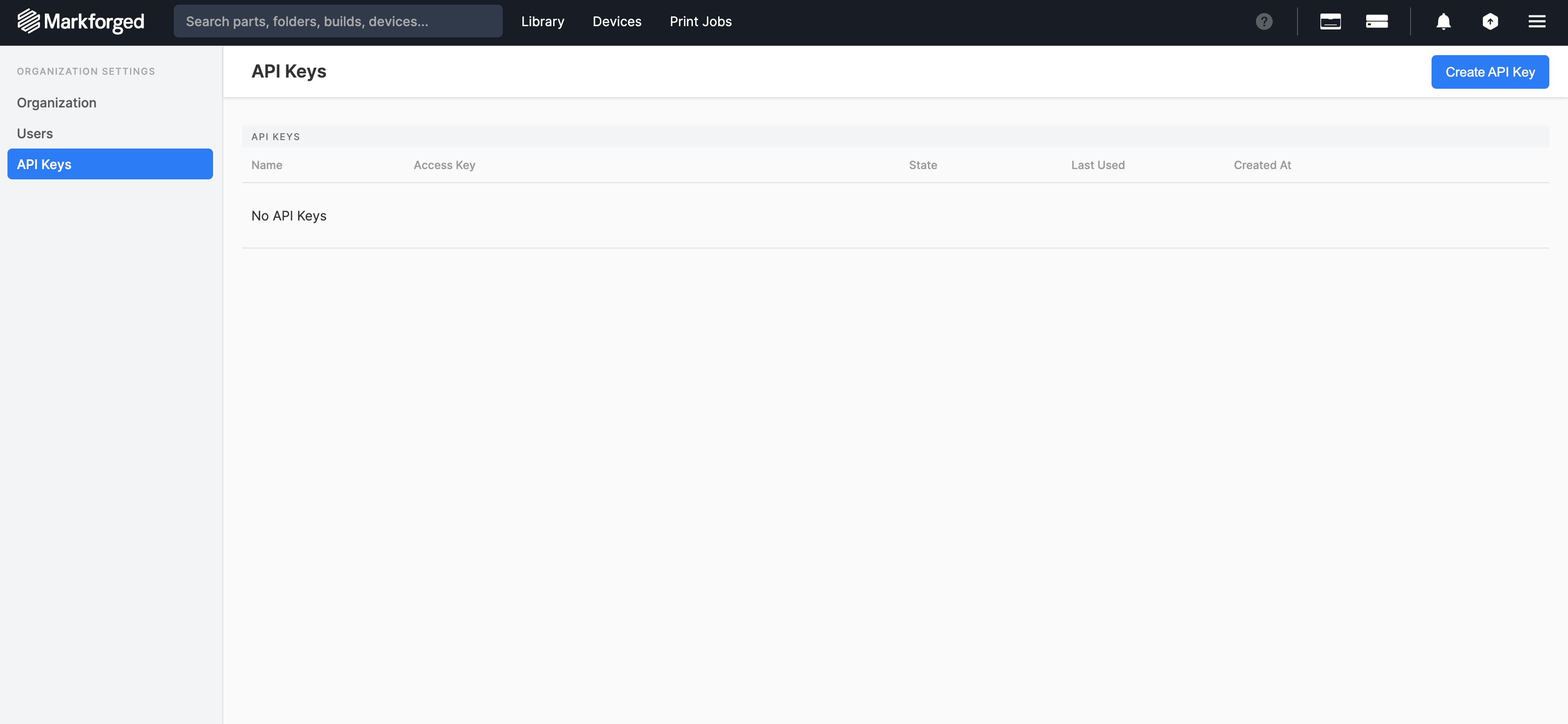Create API Key